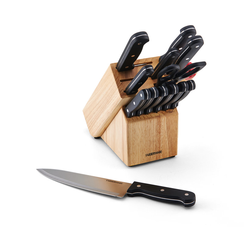 Farberware Triple Rivet 14 Piece Knife Block Set Wayfair